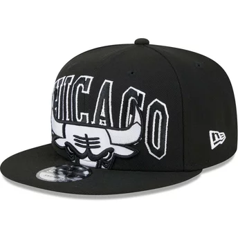Casquette plate noire snapback 9FIFTY Tip Off 2023 Chicago Bulls NBA New Era