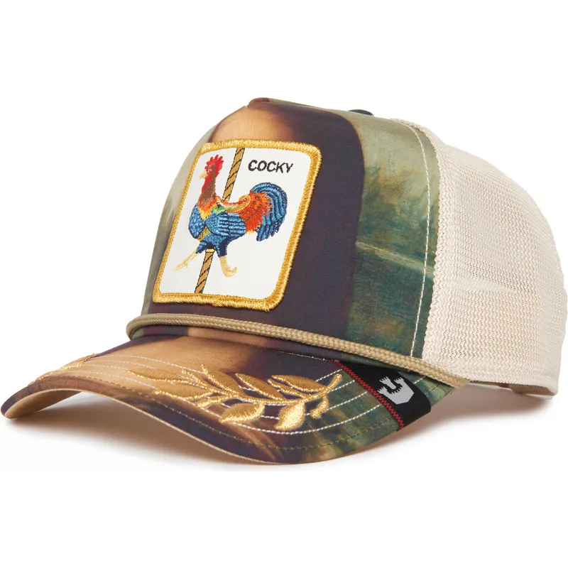 mehrfarbige-trucker-kappe-hahn-cocky-sicut-mentula-carousel-the-farm-von-goorin-bros