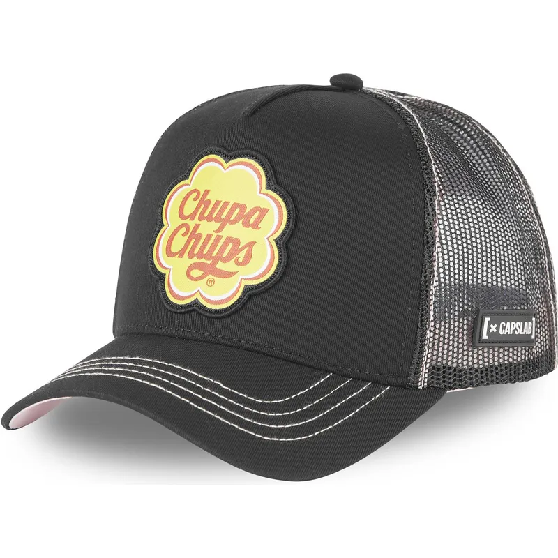 schwarze-trucker-kappe-cc9-chupa-chups-von-capslab schwarze-trucker-kappe-cc9-chupa-chups-von-capslab