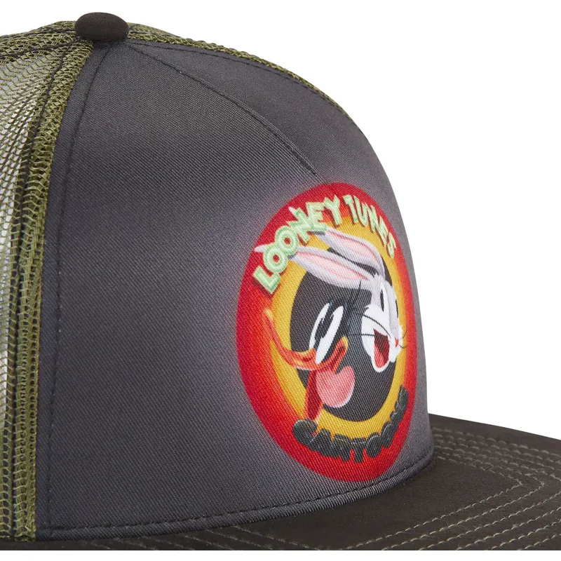 mutzen-flach-grau-snapback-bugs-bunny-und-daffy-duck-looney-tunes-von-capslab