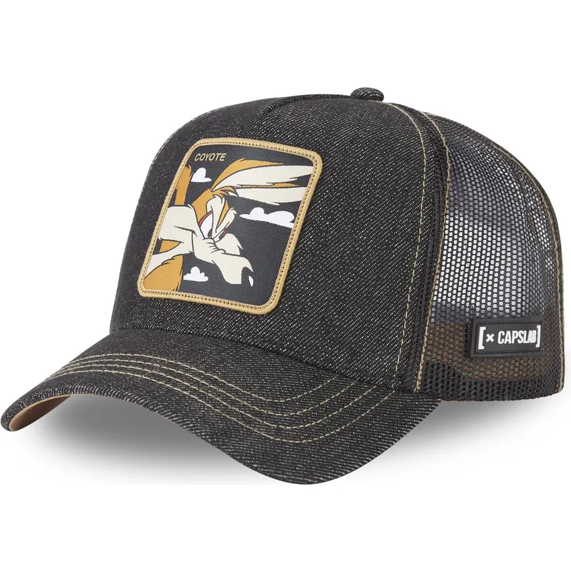 mutzen-gebogen-schwarz-snapback-kojote-looney-tunes-von-capslab