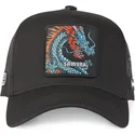casquette-trucker-noire-dragon-samurai-dra1-beasts-capslab