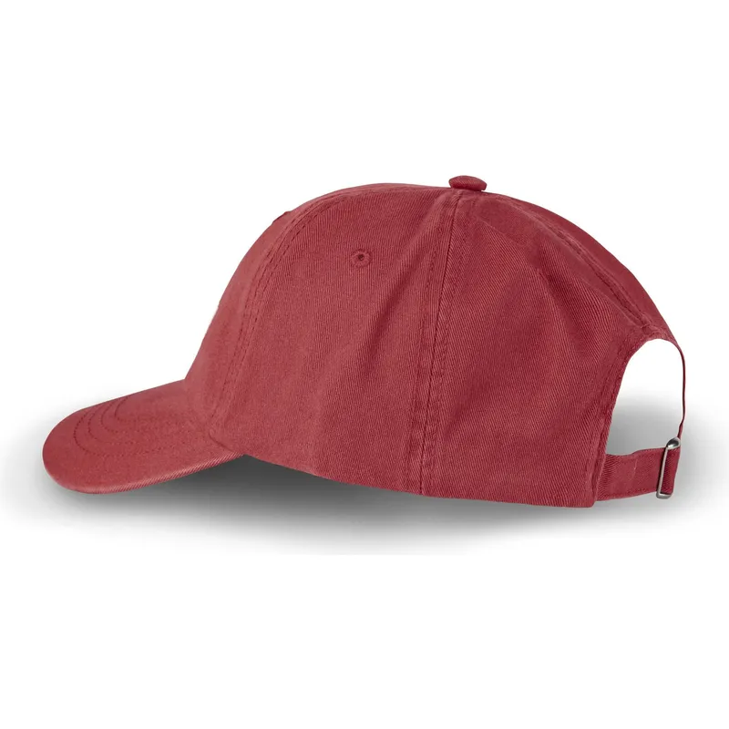 rote-verstellbare-gebogene-kappe-dc-r-von-von-dutch