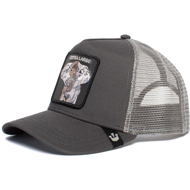 trucker-cap-grau-elefant-heavy-extra-large-truckin-the-farm-von-goorin-bros