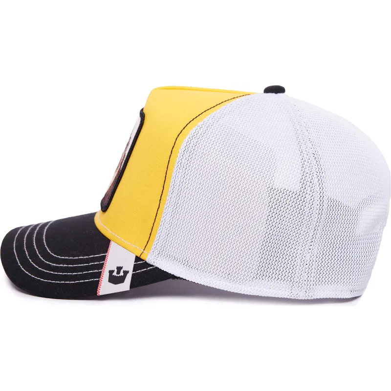 trucker-cap-gelb-weiss-und-schwarz-lowe-king-mv-lion-the-farm-mvp-von-goorin-bros