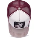 trucker-cap-weiss-und-weinrot-wolf-lone-wolf-mv-howler-the-farm-mvp-von-goorin-bros