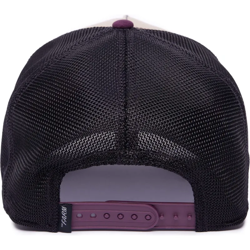 trucker-cap-beige-und-violett-panther-mv-panther-the-farm-mvp-von-goorin-bros