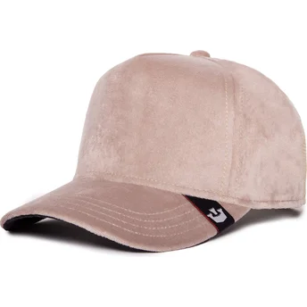 Mützen gebogen beige snapback Velour Blank The Farm Goorin Bros.