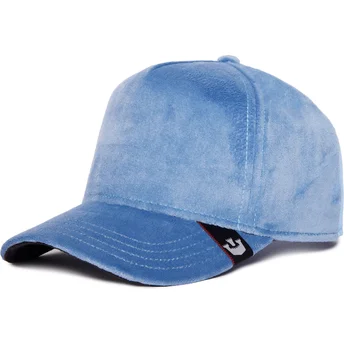 Mützen gebogen blau snapback Velour Blank The Farm Goorin Bros.