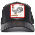 trucker-cap-schwarz-hahn-cock-will-prevail-the-farm-leather-von-goorin-bros