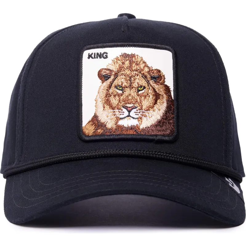 schwarze-gebogene-snapback-kappe-lowe-king-100-the-farm-all-over-canvas-von-goorin-bros