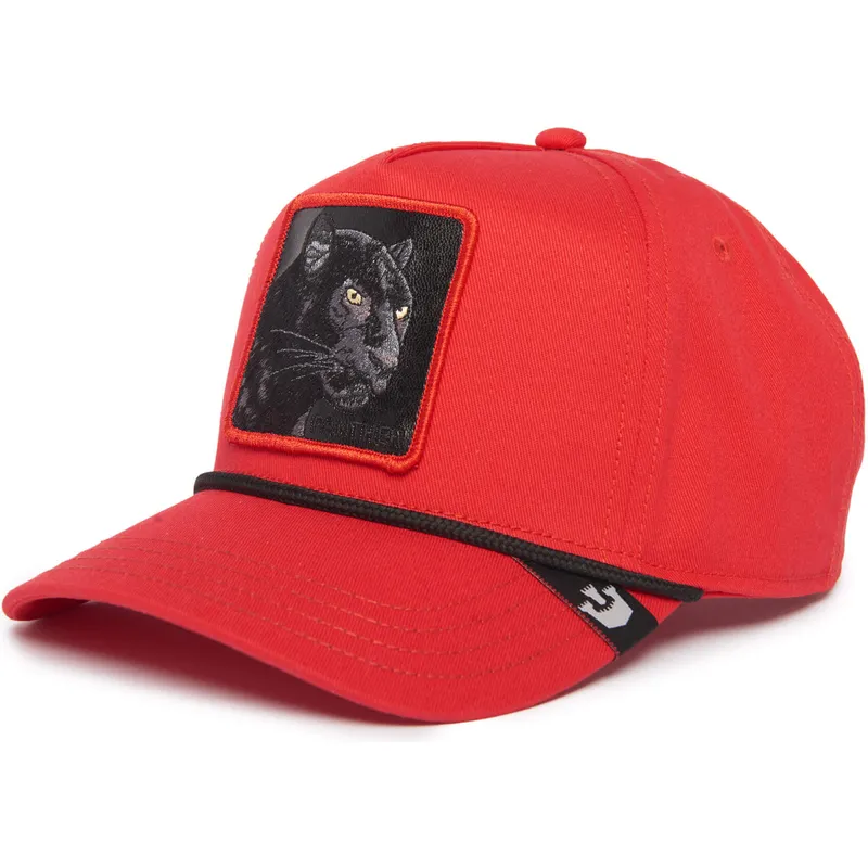 rote-gebogene-snapback-kappe-panther-panther-100-the-farm-all-over-canvas-von-goorin-bros