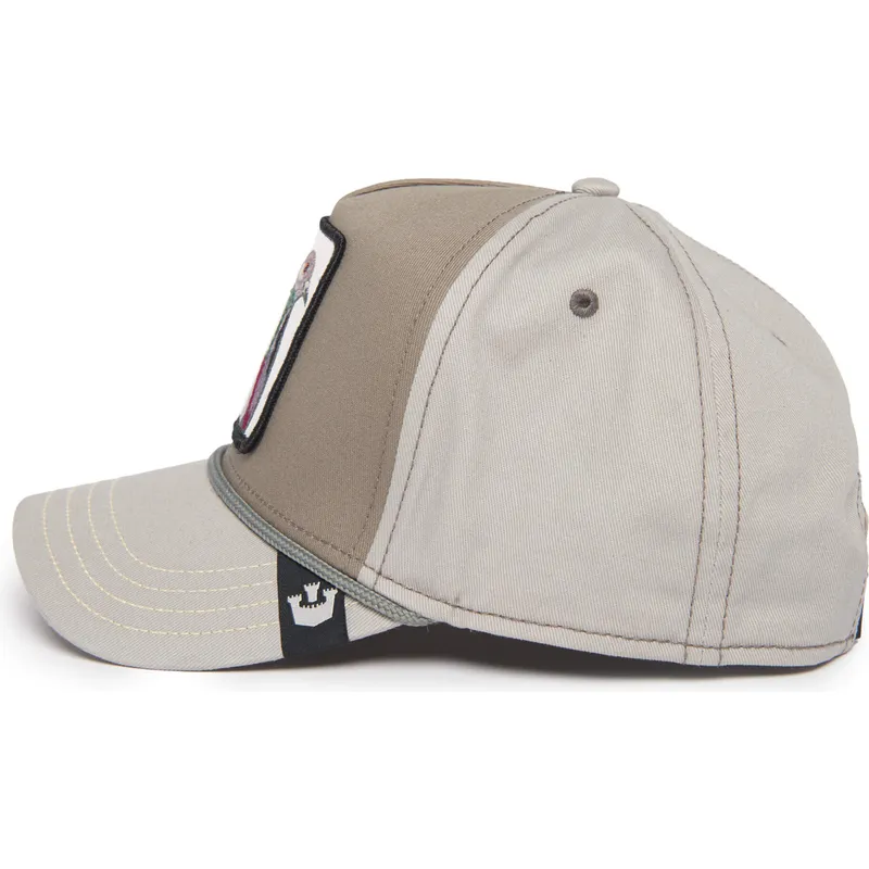 graue-gebogene-snapback-kappe-taube-homie-pigeon-100-the-farm-all-over-canvas-von-goorin-bros