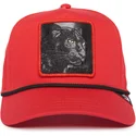 rote-gebogene-snapback-kappe-panther-panther-100-the-farm-all-over-canvas-von-goorin-bros