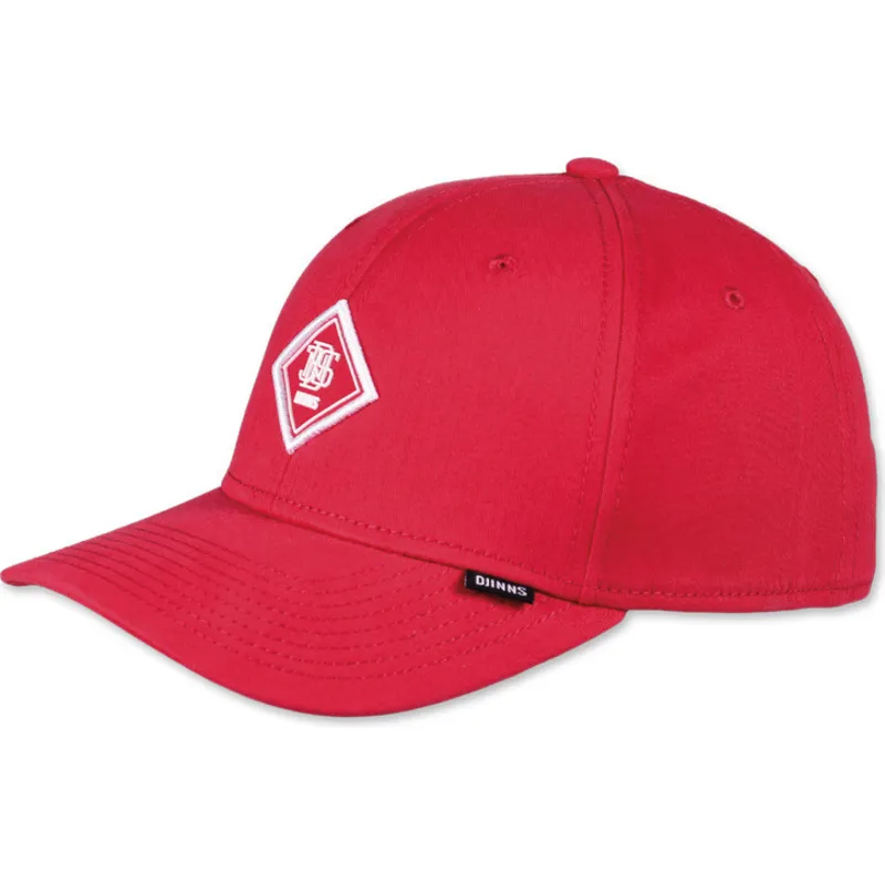 rote-verstellbare-gebogene-kappe-brushed-twill-truefit-20-von-djinns
