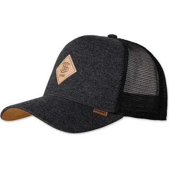 Mützen gebogen grau snapback HFT Jersey Patch von Djinns