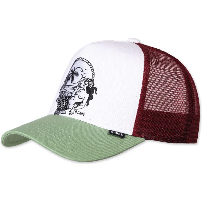 weisse-rote-und-grune-trucker-kappe-lazy-mermaid-hft-von-djinns