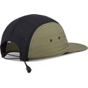 weisse-schwarze-und-grune-verstellbare-flatcap-puffy-nylon-von-djinns