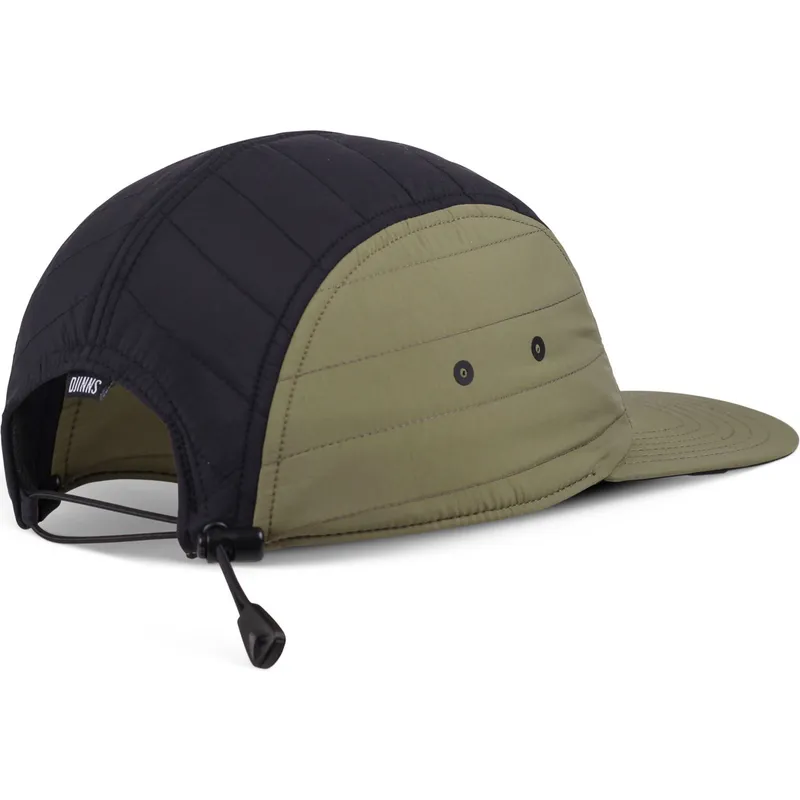weisse-schwarze-und-grune-verstellbare-flatcap-puffy-nylon-von-djinns weisse-schwarze-und-grune-verstellbare-flatcap-puffy-nylon-von-djinns