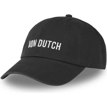 Casquette courbée noire ajustable DC B Von Dutch
