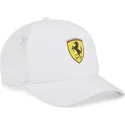 mutzen-gebogen-weiss-snapback-race-der-ferrari-formula-1-von-puma