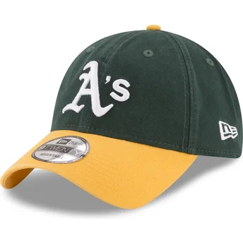 Mützen gebogen grün verstellbares band 9TWENTY Core Classic der Oakland Athletics MLB von New Era