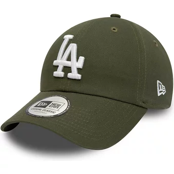 Casquette courbée verte ajustable 9TWENTY League Essential Los Angeles Dodgers MLB New Era
