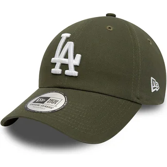Mützen gebogen grün verstellbares band 9TWENTY League Essential der Los Angeles Dodgers MLB von New Era