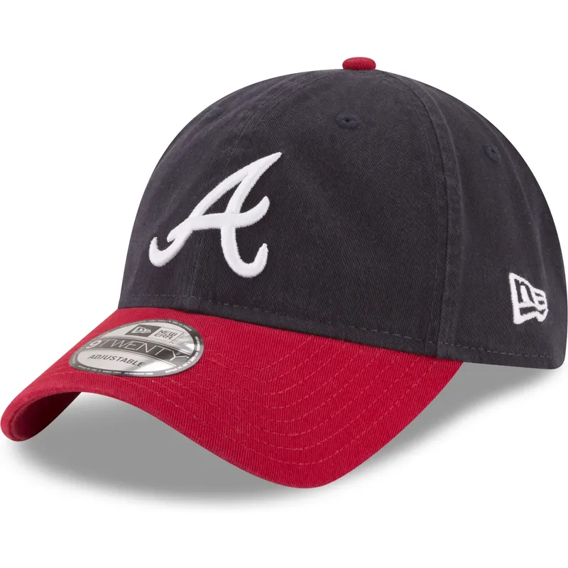 marineblaue-und-rote-verstellbare-curved-cap-9twenty-core-classic-der-atlanta-braves-mlb-von-new-era marineblaue-und-rote-verstellbare-curved-cap-9twenty-core-classic-der-atlanta-braves-mlb-von-new-era