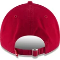 rote-verstellbare-curved-cap-mit-marineblauem-logo-9twenty-core-classic-der-boston-red-sox-mlb-von-new-era
