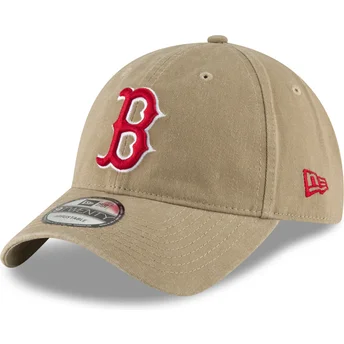 Mützen gebogen braun verstellbares band 9TWENTY Core Classic der Boston Red Sox MLB von New Era