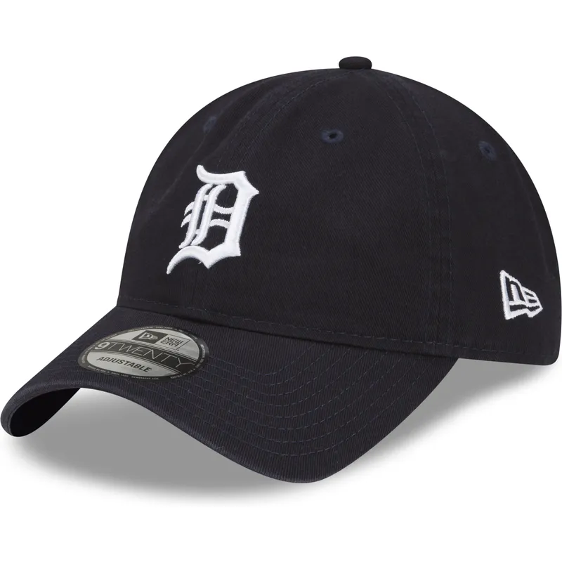 marineblaue-verstellbare-gebogene-kappe-9twenty-core-classic-der-detroit-tigers-mlb-von-new-era