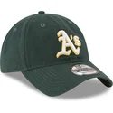 grune-verstellbare-gebogene-kappe-9twenty-core-classic-der-oakland-athletics-mlb-von-new-era