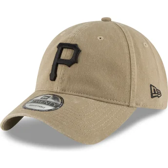 Mützen gebogen braun verstellbares band 9TWENTY Core Classic der Pittsburgh Pirates MLB von New Era