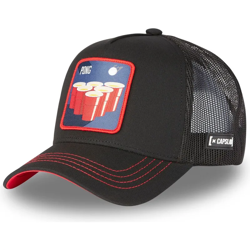 schwarze-trucker-kappe-beer-pong-be1-cocktails-von-capslab schwarze-trucker-kappe-beer-pong-be1-cocktails-von-capslab