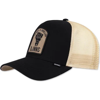 Mützen gebogen schwarz snapback Rebellion HFT von Djinns