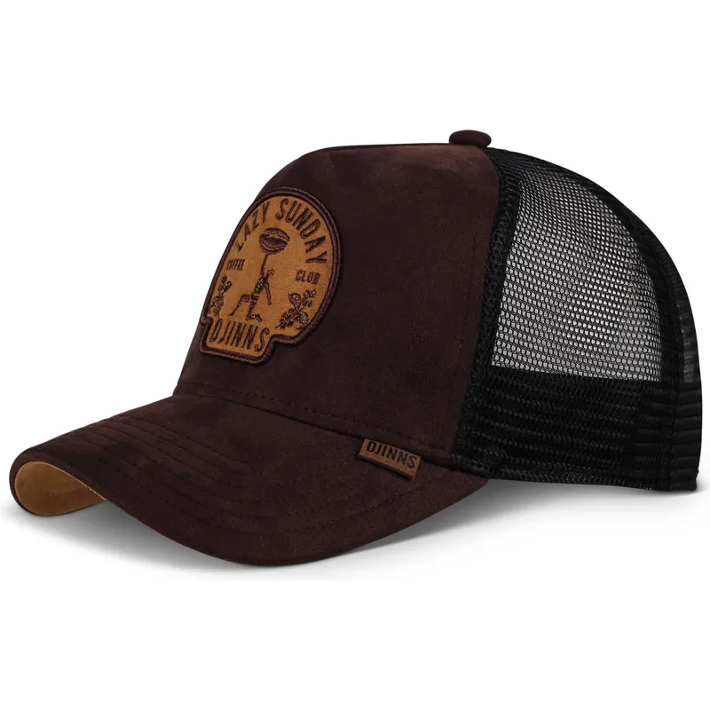 braune-und-schwarze-trucker-kappe-lazy-classic-hft-von-djinns