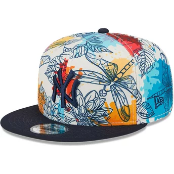 Casquette plate multicolore snapback 9FIFTY Spring New York Yankees MLB New Era