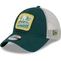 mutzen-gebogen-grun-snapback-9twenty-stripe-der-oakland-athletics-mlb-von-new-era