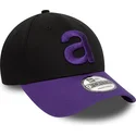 schwarze-und-violette-verstellbare-curved-cap-9forty-contrast-von-aprilia-piaggio-von-new-era