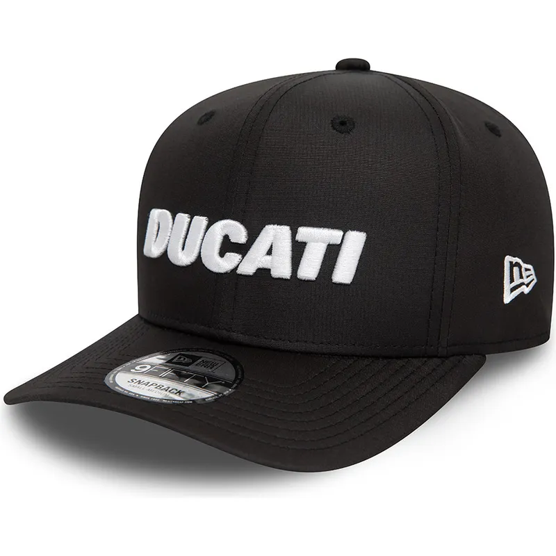 mutzen-gebogen-schwarz-snapback-9fifty-ripstop-der-ducati-motor-motogp-von-new-era
