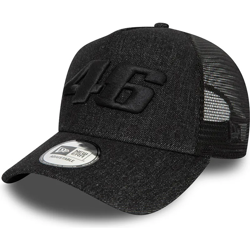 mutzen-gebogen-schwarz-snapback-9forty-a-frame-denim-der-valentino-rossi-vr46-motogp-von-new-era mutzen-gebogen-schwarz-snapback-9forty-a-frame-denim-der-valentino-rossi-vr46-motogp-von-new-era