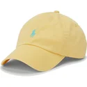 gelbe-gebogene-verstellbare-kappe-mit-blauem-logo-cotton-chino-classic-sport-von-polo-ralph-lauren