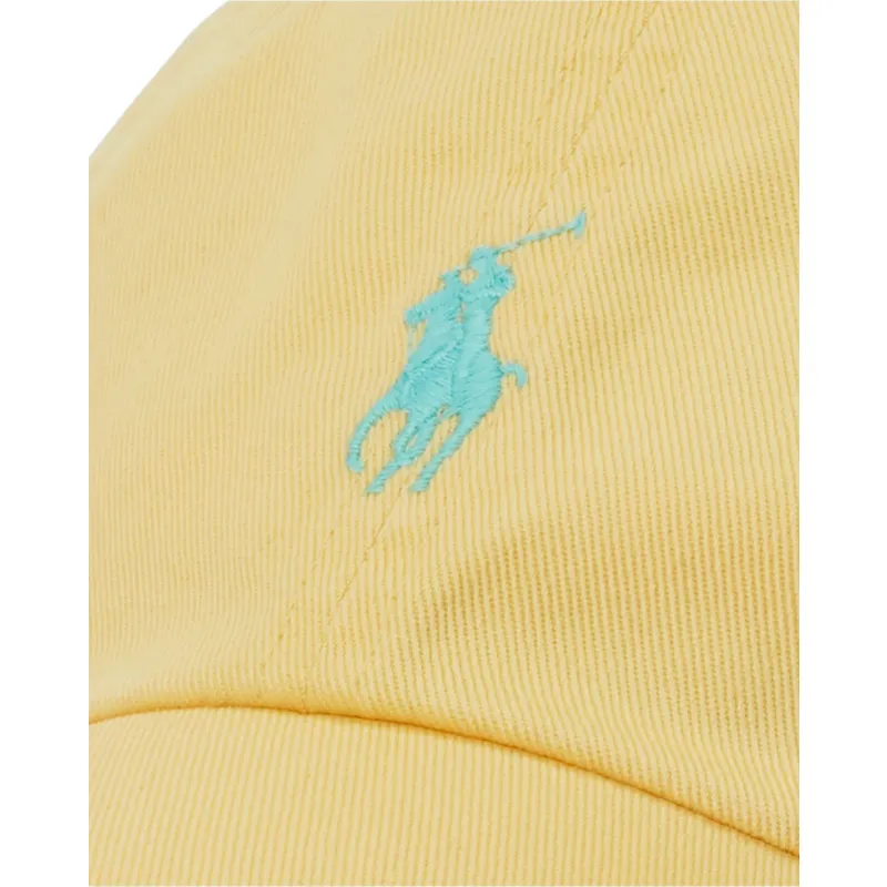gelbe-gebogene-verstellbare-kappe-mit-blauem-logo-cotton-chino-classic-sport-von-polo-ralph-lauren