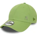 grune-gebogene-snapback-kappe-9forty-flawless-der-new-york-yankees-mlb-von-new-era