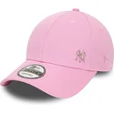 mutzen-gebogen-rosa-snapback-9forty-flawless-der-new-york-yankees-mlb-von-new-era