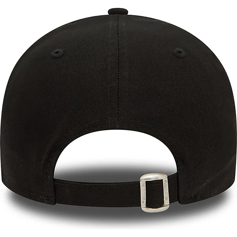 schwarze-verstellbare-curved-cap-mit-gelbem-logo-9forty-league-essential-der-new-york-yankees-mlb-von-new-era
