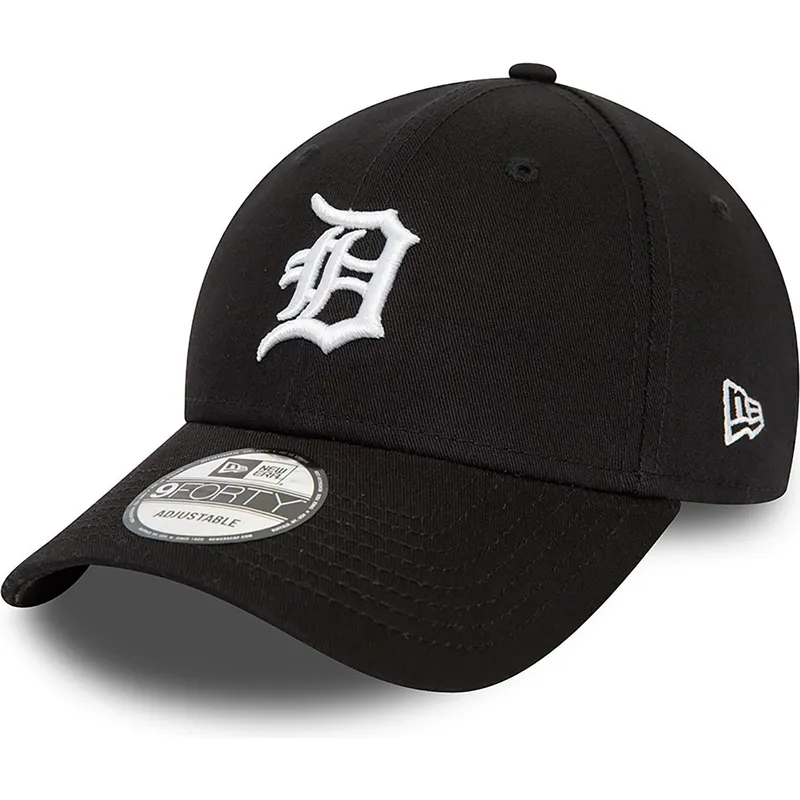mutzen-gebogen-schwarz-verstellbares-band-9forty-league-essential-der-detroit-tigers-mlb-von-new-era