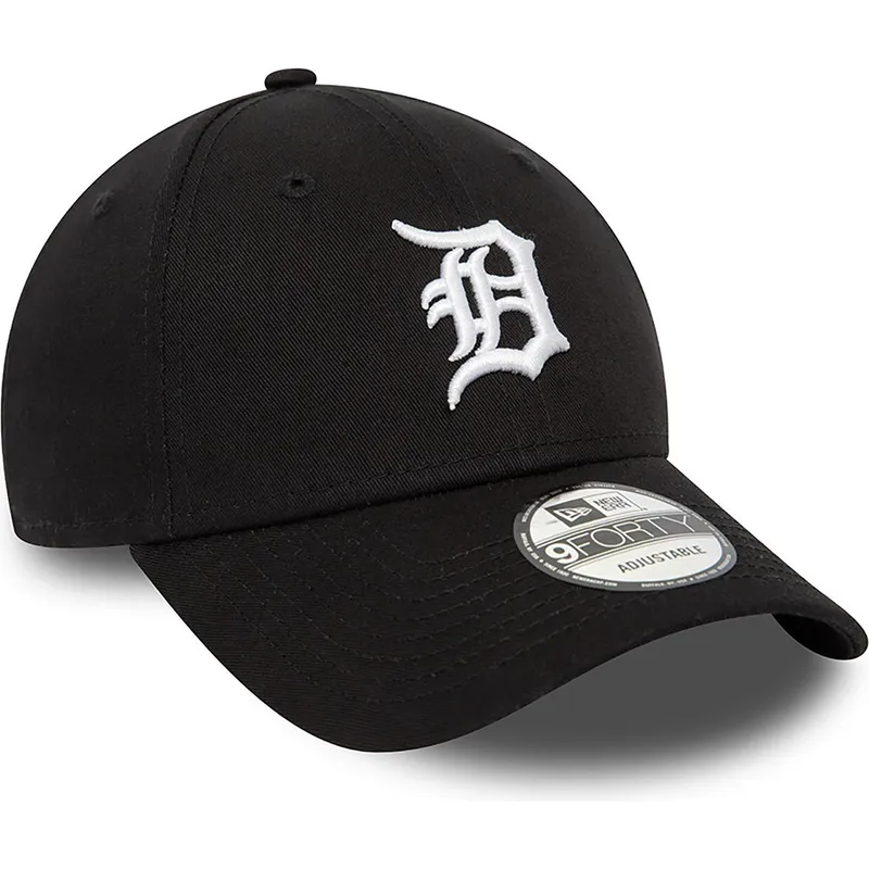 mutzen-gebogen-schwarz-verstellbares-band-9forty-league-essential-der-detroit-tigers-mlb-von-new-era