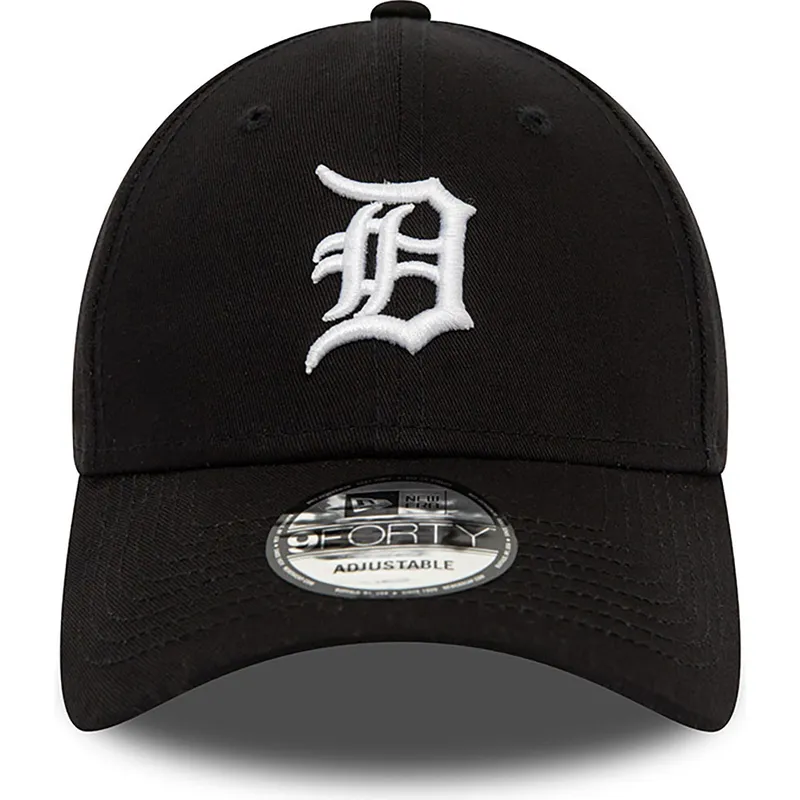 mutzen-gebogen-schwarz-verstellbares-band-9forty-league-essential-der-detroit-tigers-mlb-von-new-era